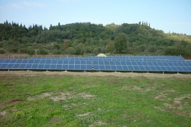 Εικόνα του ολοκληρωμένου φωτοβολταϊκού πάρκου.